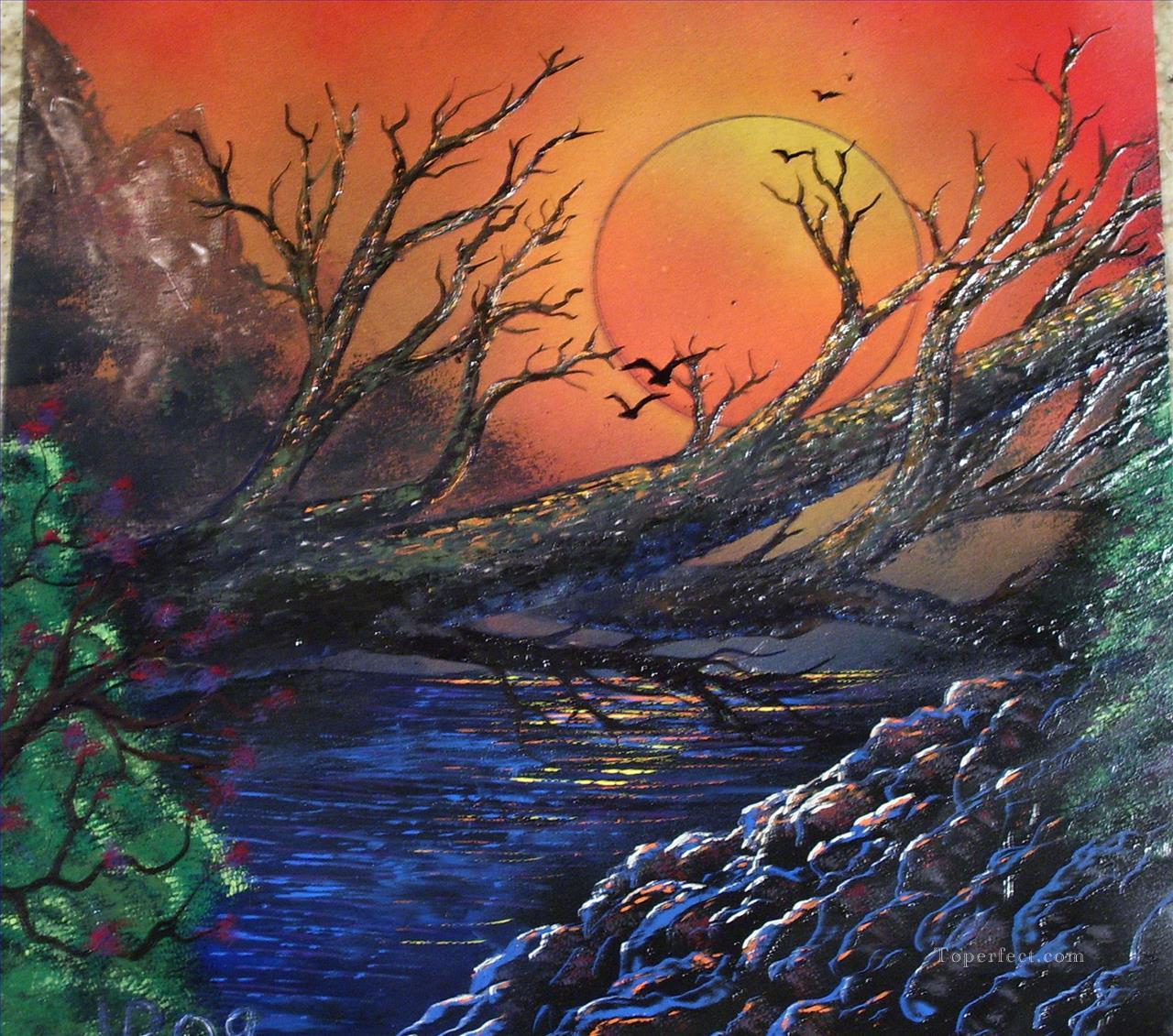 fallen tree Oil Paintings